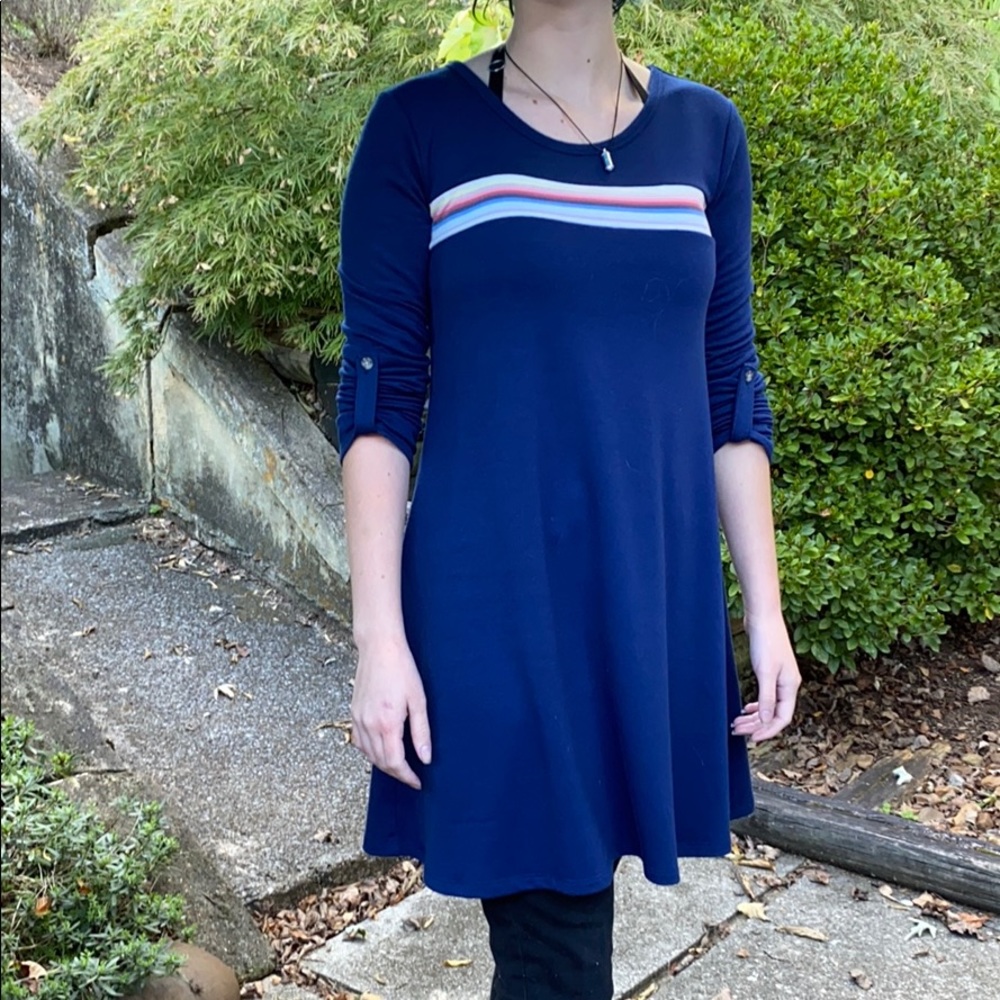 Long Sleeve Mini Dress XS SOFT